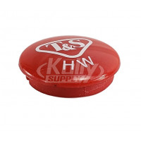 T&S Brass 001194-45NS Snap-In Index Button, Red (HW), T&S LOGO