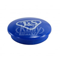 T&S Brass 018506-19NS Snap-In Index Button, Medium-Blue, T&S Logo