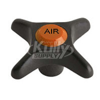 Chicago 205-AIRJKNF 2-1/2" Plastic Cross Handle w/ Air Index Button