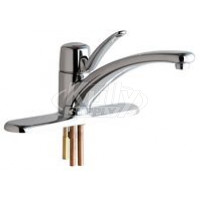 Chicago 2300-8E34VPABCP Single Lever Hot and Cold Water Mixing Sink Faucet