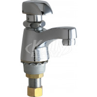 Chicago 335-E12COLDABCP Single Supply Metering Sink Faucet