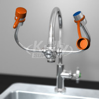Guardian G1101 EyeSafe-X Faucet-Mounted Eyewash (with Adjustable Aerated Outlet Sprayheads)
