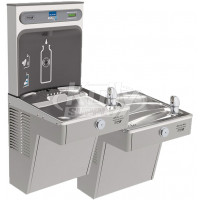 Elkay EZH2O VRCGRNTL8WSK GreenSpec Vandal-Resistant Dual Drinking Fountain with Bottle Filler