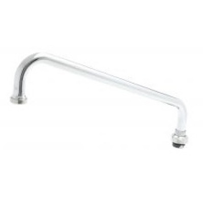 T&S Brass 062X Chrome Swing Nozzle - 12" Gooseneck Spout For Commercial Sinks