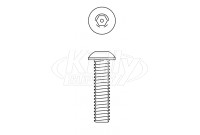 Acorn 0112-003-000 1/4-20 X 1" Button Head Hex W/Ctr Reject S.Stl Screw