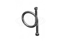 T&S Brass 016325-45 Flex. Connector Hose, 1/2 Npsm-F X 3/8 Npsm-F