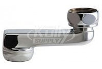 Chicago HCJKABCP 2-1/2" Offset Inlet Supply Arm with Integral Check  with 1/2" NPT Female Thread Inlet