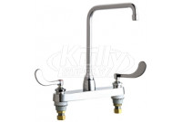 Chicago 1100-HA8-317XKABCP Hot and Cold Water Sink Faucet