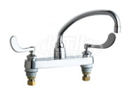 Chicago 1100-L9-317ABCP Hot and Cold Water Sink Faucet