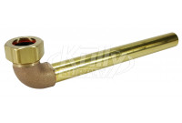 Sloan F-15-A Rough Brass Elbow & Tailpiece 3/4" (for 6-3/4" Wall Depth)