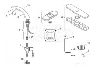 Sloan Optima(R) ETF-880 Faucet Parts Breakdown