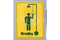 Bradley 114-050 Drench Shower Sign