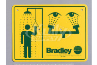 Bradley 114-052 Drench Shower / Eyewash Sign