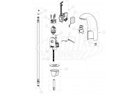 Chicago 116.102.AB.1 Hytronic Contemporary Sensor Faucet Parts Breakdown