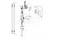 Chicago 116.111.AB.1 Hytronic Traditional Sensor Faucet Parts Breakdown