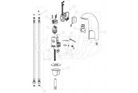 Chicago 116.112.AB.1 Hytronic Contemporary Sensor Faucet Parts Breakdown