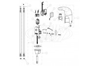 Chicago 116.121.AB.1 Hytronic Traditional Sensor Faucet Parts Breakdown