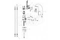 Chicago 116.122.AB.1 Hytronic Contemporary Sensor Faucet Parts Breakdown