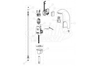 Chicago 116.202.AB.1 Hytronic Contemporary Sensor Faucet Parts Breakdown