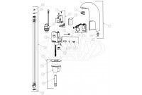 Chicago 116.212.21.1 Hytronic Traditional Sensor Faucet Parts Breakdown