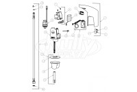 Chicago 116.305.21.1 Hytronic Electronic Faucet Parts Breakdown