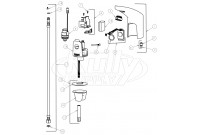 Chicago 116.405.21.1 Hytronic Electronic Faucet Parts Breakdown