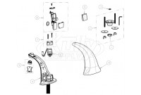 Chicago 116.606.21.1 E-Tronic 40 Sensor Faucet Parts Breakdown