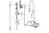 Chicago 116.903.AB.1 Hytronic Gooseneck Sensor Faucet Parts Breakdown