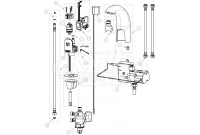 Chicago 116.922.AB.1 Hytronic Contemporary Sensor Faucet Parts Breakdown