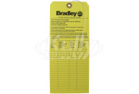 Bradley 204-421 Inspection Tag