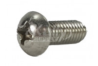 Acorn 0116-003-000 #10-32 X 1/2" Phillips Round Head S.Stl Screw