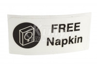 Free Napkin Sticker