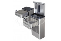 Haws 1212S Dual Drinking Fountain with Bottle Filler