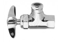 Fisher 1790-1 Polished Chrome Angle Stop 1/2"M x 1/2"F