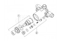 Chicago Pressure Balancing Tub & Shower Valve Only Parts Breakdown