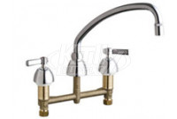 Chicago 201-AE29XKABCP Concealed Hot and Cold Water Sink Faucet