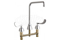 Chicago 201-AHA8-317ABCP Concealed Hot and Cold Water Sink Faucet