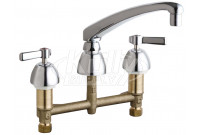 Chicago 201-AL8-317ABCP Concealed Hot and Cold Water Sink Faucet