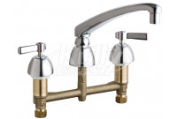 Chicago 201-AL8ABCP Concealed Hot and Cold Water Sink Faucet