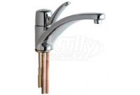 Chicago 2300-E34ABCP Single Lever Hot and Cold Water Mixing Sink Faucet