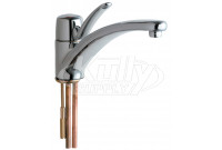 Chicago 2300-ABCP Single Lever Hot and Cold Water Mixing Sink Faucet