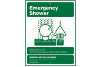 Guardian 250-009G Drench Shower Sign