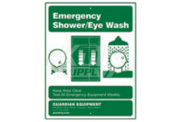 Guardian 250-012G Drench Shower / Eyewash Sign