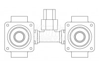 Acorn 2590-201-001 Hot & Cold 2.5 Gpm Plastic Valve Body Assembly Only