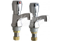 Chicago 333-665PRABCP Single Supply Metering Sink Faucet