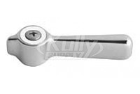 Chicago 369-PLJKCP 2-3/8" Metal Lever Handle w/ Plain Index Button