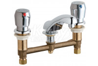 Chicago 404-V665ABCP E-Cast Concealed Lavatory Metering Faucet