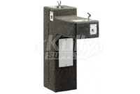 Halsey Taylor 4595-FR Freeze Resistant Stone Aggregate Two Station Outdoor Drinking Fountain