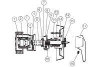 Bradley Pressure Balancing Mixing Valve For Panelon and Wall Showers Parts Breakdown