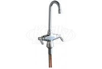 Chicago 50-GN1AE3ABCP Hot and Cold Water Mixing Sink Faucet